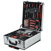 BULLET 925PC Tool Box On Wheels Kit Trolley Mobile Handle Toolbox Storage Set - ElectronX Plus