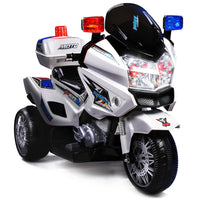 ROVO KIDS Electric Ride-On Motorcycle Children Police Patrol Bike Toy Trike - ElectronX Plus