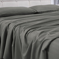 GOMINIMO 4 Pcs Bed Sheet Set 2000 Thread Count Ultra Soft Microfiber - Single (Grey) GO-BS-100-XS - ElectronX Plus