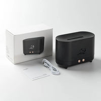 GOMINIMO Flame Humidifier Wind 225ml Black GO-AD-103-HGJ - ElectronX Plus