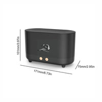 GOMINIMO Flame Humidifier Wind 225ml Black GO-AD-103-HGJ - ElectronX Plus