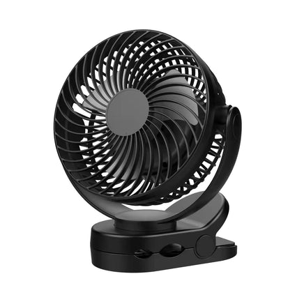 GOMINIMO 10000mAh Rechargeable Clip on Fan with Hook and LED Light GO-CF-100-YJE - ElectronX Plus