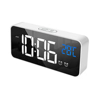 GOMINIMO Digital Clock Mirrored White GO-CK-101-FKT - ElectronX Plus