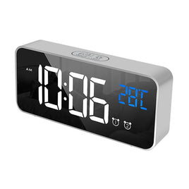 GOMINIMO Digital Clock Mirrored Grey GO-CK-102-FKT - ElectronX Plus