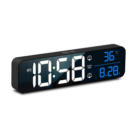 GOMINIMO Digital Clock Mirrored Black - GO-CK-103-FKT - ElectronX Plus