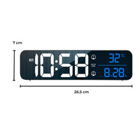 GOMINIMO Digital Clock Mirrored Black - GO-CK-103-FKT - ElectronX Plus