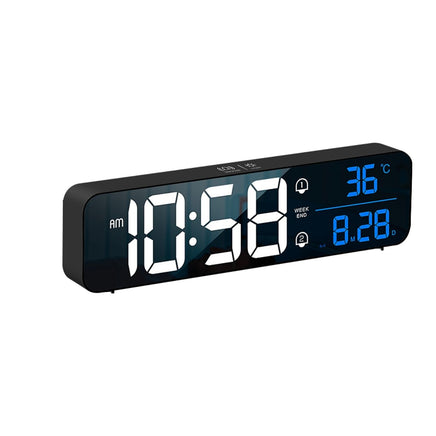 GOMINIMO Digital Clock Mirrored Black - GO-CK-103-FKT - ElectronX Plus