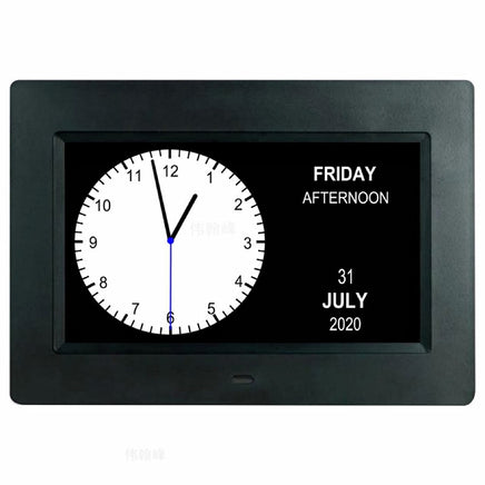 GOMINIMO Day Date Calendar Clock Dementia Clock Digital Alarm Clock with Large LCD Screen (Black) GO-DDC-101-JSC - ElectronX Plus