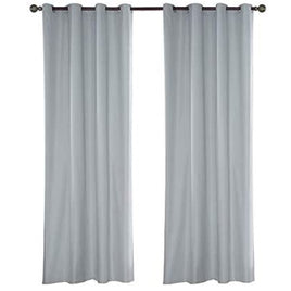 Gominimo Temp Blackout Blinds Curtain Detachable Set of 2 240 x 140cm Black - ElectronX Plus