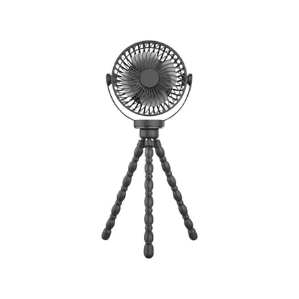 GOMINIMO 5000mAh Rechargeable Clip Fan with Flexible Tripod (Black) GO-CF-101-QF - ElectronX Plus