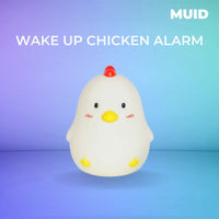 Muid Wake Up Chicken Night Lamp Alarm Clock White HM--104-MUID - ElectronX Plus