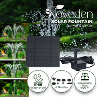 NOVEDEN Solar Water Fountain - ElectronX Plus