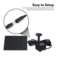 NOVEDEN Solar Water Fountain - ElectronX Plus