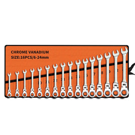 RYNOMATE 6-24mm Ratchet Spanner Set (16pcs) - ElectronX Plus