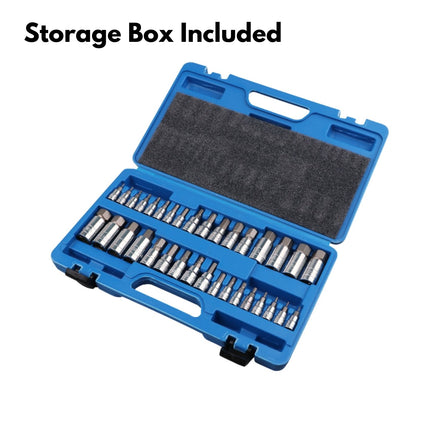 RYNOMATE Hex Bit Socket Set with 1/4" 3/8" 1/2" Allen Key Adapter 34pc - ElectronX Plus