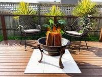 Vesuvius Firepit BBQ with Lid - ElectronX Plus