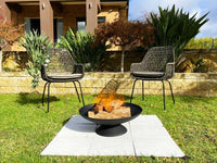 Black Lassen Cast Iron Fire Pit - ElectronX Plus