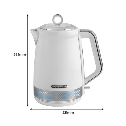 Morphy Richards Illumination Jug Kettle 1.7l - White - ElectronX Plus