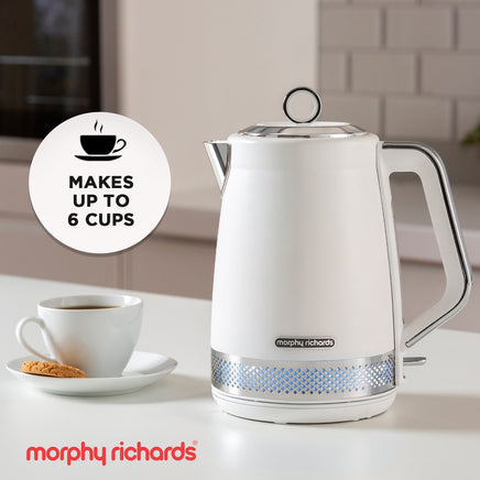 Morphy Richards Illumination Jug Kettle 1.7l - White - ElectronX Plus