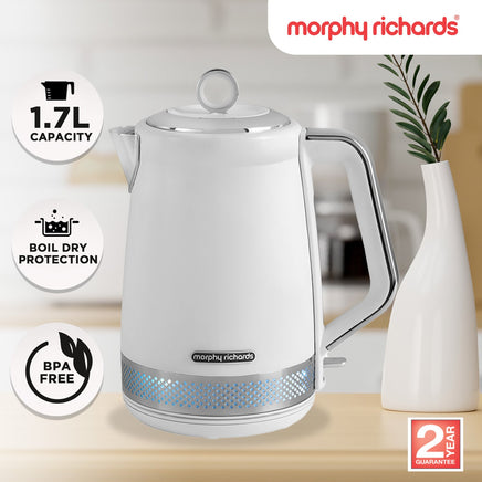 Morphy Richards Illumination Jug Kettle 1.7l - White - ElectronX Plus