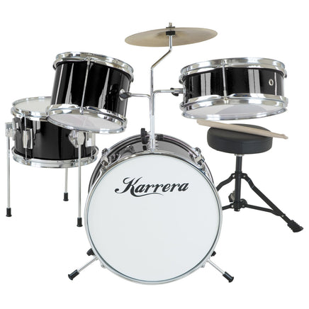 Karrera Children's 4pc Drum Kit - Black - ElectronX Plus