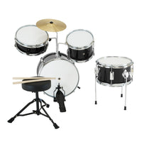 Karrera Children's 4pc Drum Kit - Black - ElectronX Plus