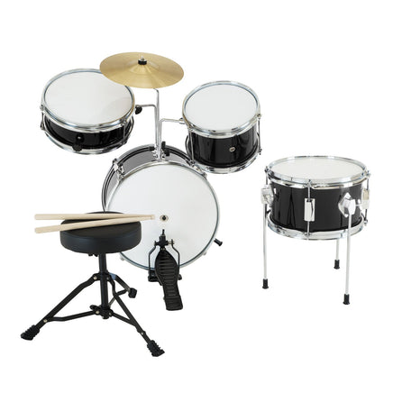 Karrera Children's 4pc Drum Kit - Black - ElectronX Plus