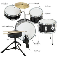 Karrera Children's 4pc Drum Kit - Black - ElectronX Plus