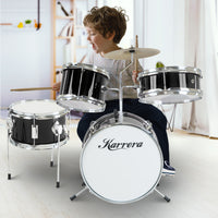 Karrera Children's 4pc Drum Kit - Black - ElectronX Plus