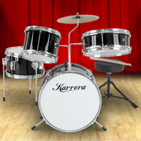 Karrera Children's 4pc Drum Kit - Black - ElectronX Plus