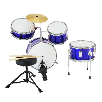 Karrera Children's 4pc Drum Kit - Blue - ElectronX Plus