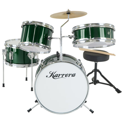 Karrera Children's 4pc Drumkit - Green - ElectronX Plus