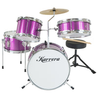 Karrera Childrens 4pc Drum Kit - Purple - ElectronX Plus