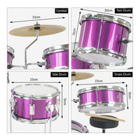 Karrera Childrens 4pc Drum Kit - Purple - ElectronX Plus