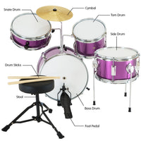 Karrera Childrens 4pc Drum Kit - Purple - ElectronX Plus