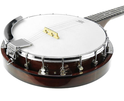 Karrera 5 String Resonator Banjo - Brown - ElectronX Plus