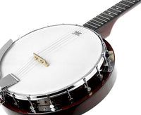 Karrera 5 String Resonator Banjo - Brown - ElectronX Plus