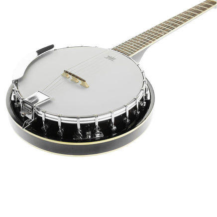 Karrera 6 String Resonator Banjo -  Black - ElectronX Plus