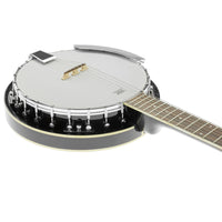 Karrera 6 String Resonator Banjo -  Black - ElectronX Plus