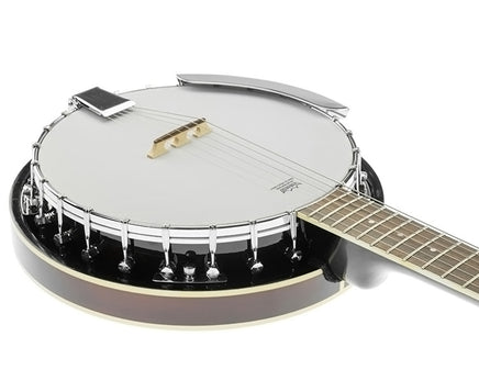 Karrera 6 String Resonator Banjo -  Brown - ElectronX Plus