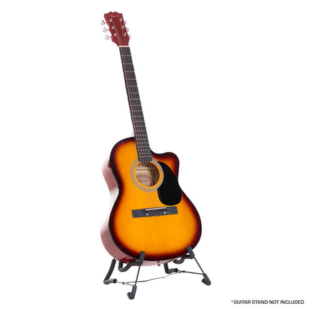 Karrera Acoustic Cutaway 40in Guitar - Sunburst - ElectronX Plus