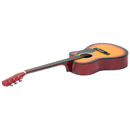 Karrera Acoustic Cutaway 40in Guitar - Sunburst - ElectronX Plus