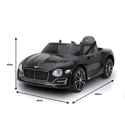 Kahuna Bentley Exp 12 Licensed Speed 6E Electric Kids Ride On Car Black - ElectronX Plus