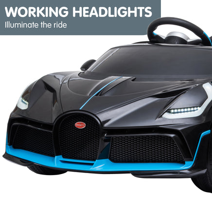 Kahuna Licensed Bugatti Divo Kids Electric Ride On Car - Black - ElectronX Plus