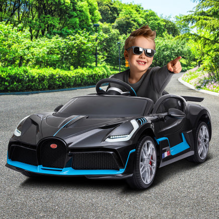 Kahuna Licensed Bugatti Divo Kids Electric Ride On Car - Black - ElectronX Plus