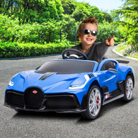 Kahuna Licensed Bugatti Divo Kids Electric Ride On Car - Blue - ElectronX Plus