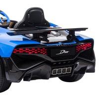 Kahuna Licensed Bugatti Divo Kids Electric Ride On Car - Blue - ElectronX Plus