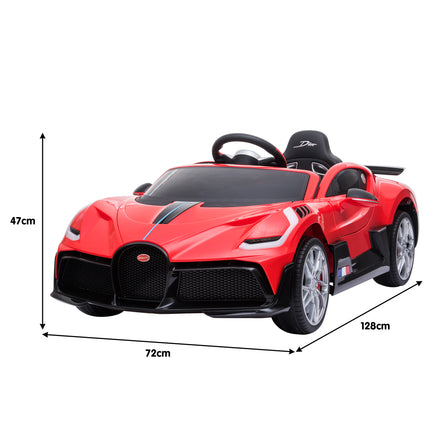 Kahuna Licensed Bugatti Divo Kids Electric Ride On Car - Red - ElectronX Plus