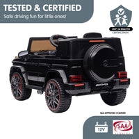 Kahuna Mercedes Benz AMG G63 Licensed Kids Ride On Electric Car Remote Control - Black - ElectronX Plus