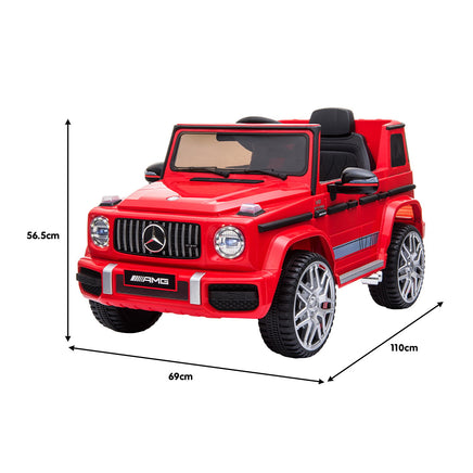 Kahuna Mercedes Benz AMG G63 Licensed Kids Ride On Electric Car Remote Control - Red - ElectronX Plus